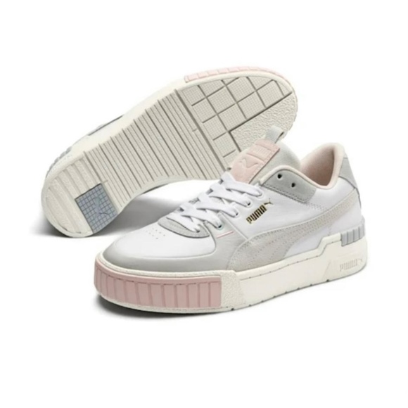 Puma Cali Sport Mix platform sneakers in white marshmallow - Picture 3 of 4